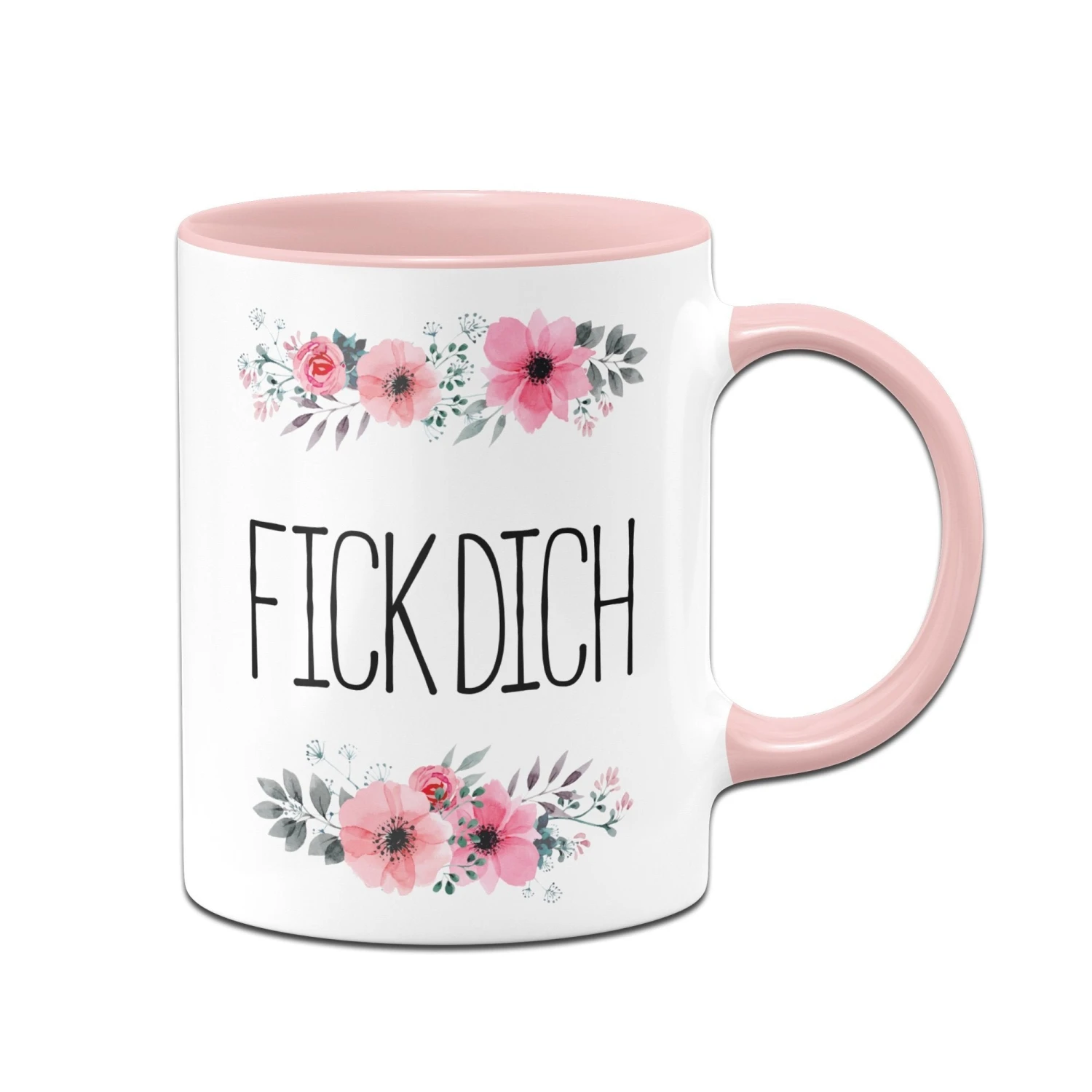 Tasse - Fick Dich - Blumig 3 Tasse - Fick Dich - Blumig