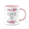 Tasse - Ficken Sie Sich - Blumig -Geschenke Tassen Store tasse ficken sie sich blumig rosa 618309