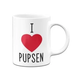 Tasse - I Love Pupsen -Geschenke Tassen Store tasse i love pupsen weiss 413558