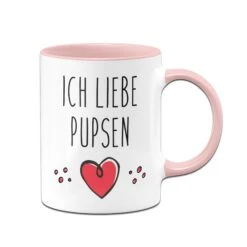 Tasse - Ich Liebe Pupsen Mit Herz -Geschenke Tassen Store tasse ich liebe pupsen rosa 434629