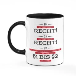 Tasse - Ich Habe Immer Recht! -Geschenke Tassen Store tasse immer recht hinten 965796