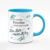 Tasse - Bei Manchen Menschen Lächelt Mein Gesicht - Blau -Geschenke Tassen Store tasse laechelt mein herz blau 881227