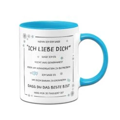 Tasse - Ich Liebe Dich -Geschenke Tassen Store tasse liebe dich immer blau 311557