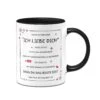 Tasse - Ich Liebe Dich -Geschenke Tassen Store tasse liebe dich immer schwarz 763547