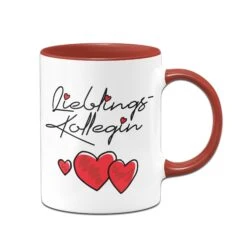 Tasse - Lieblings-Kollegin (Herzen) -Geschenke Tassen Store tasse lieblingskollegin herz rot 221993
