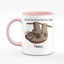 Tasse - Faultier Mama Mit Dir Bin Ich Am Liebsten Faul -Geschenke Tassen Store tasse mama am liebsten faul rueckansicht 100096