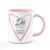 Tasse - Du Bist Meine Perfekte Welt - Rosa -Geschenke Tassen Store tasse perfekte welt rosa 465098