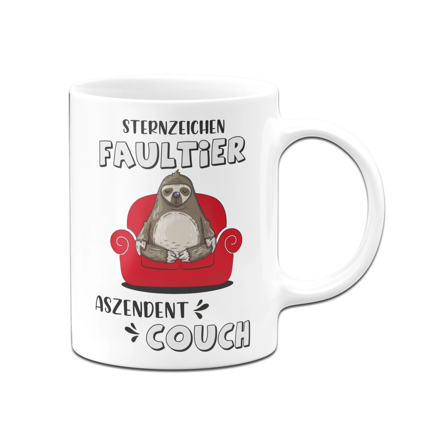 Tasse - Sternzeichen Faultier Aszendent Couch 6 Tasse - Sternzeichen Faultier Aszendent Couch – Bild 4