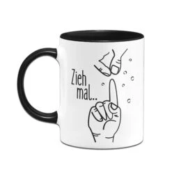 Tasse - Zieh Mal Am Finger -Geschenke Tassen Store tasse zieh mal finger schwarz h 186469