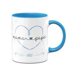 Tasse - Mama Und Papa 2022 Mit Herz -Geschenke Tassen Store tasse mama und papa 2022 mit herz01 736249