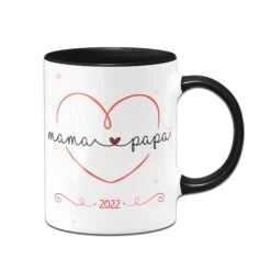 Tasse - Mama Und Papa 2022 Mit Herz -Geschenke Tassen Store tasse mama und papa 2022 mit herz04 521805