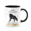 Tasse - Mein Therapeut Hat Fell, Hufe Und Ein Herz Aus Gold. (Pferd) -Geschenke Tassen Store tasse mein therapeut hat fell hufe und ein herz aus gold00 989963