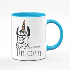 Tasse - Just A Different Unicorn 10 Tasse - Just A Different Unicorn -Geschenke Tassen Store unicorn blau vorne 504498